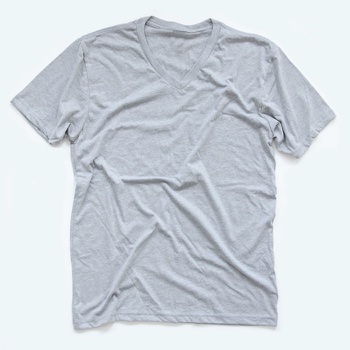 A unisex v neck t-shirt is a great style to sell online.