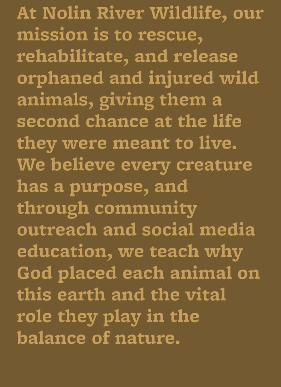 About the Nolin River Wildlife shirts campaign on Bonfire 2