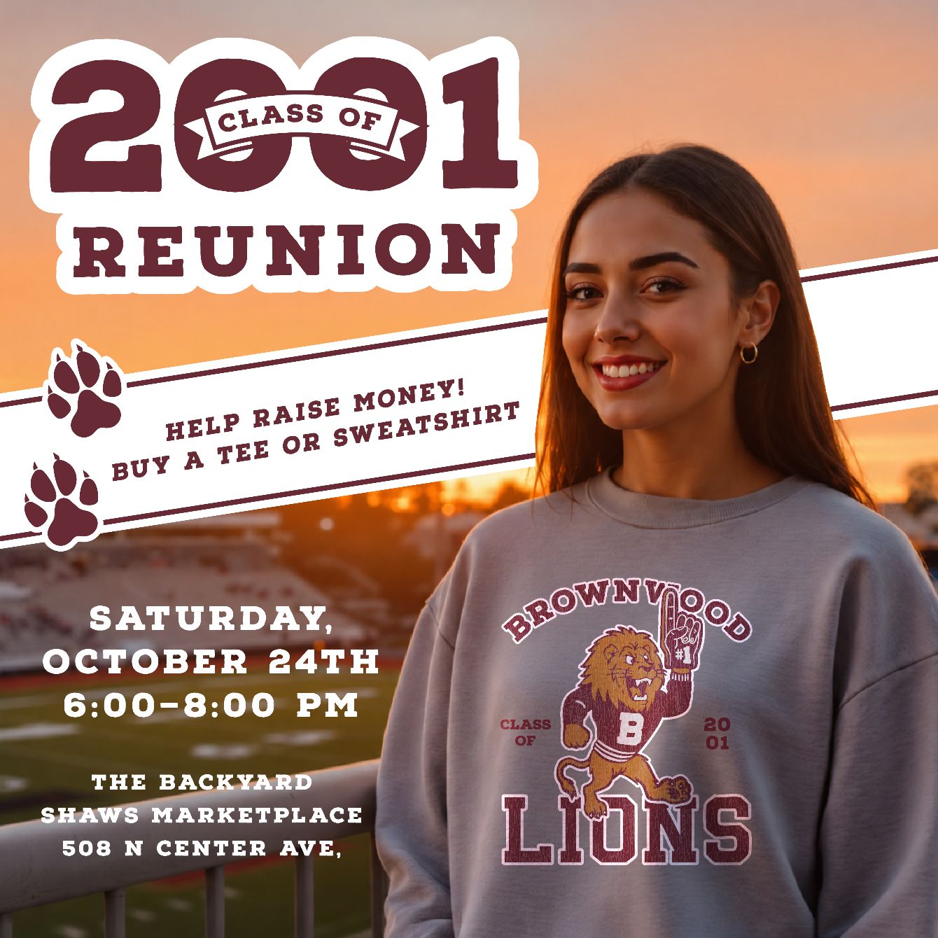 About the Class of 2001 Reunion Swag campaign on Bonfire 2