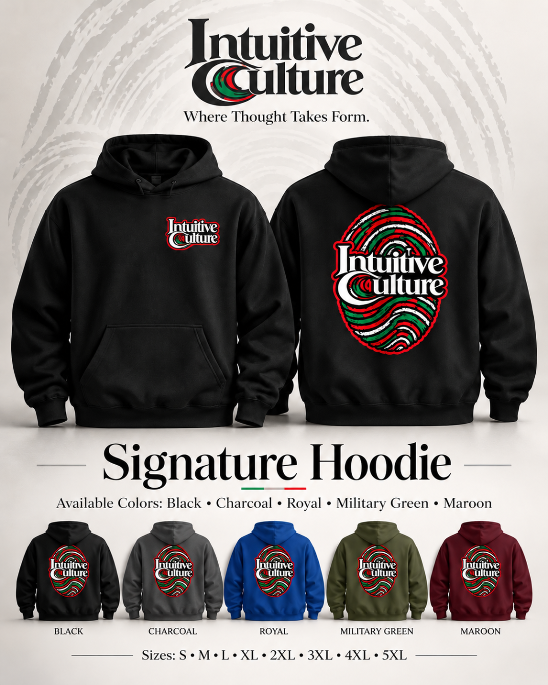About the Intuitive Culture | Signature Hoodie Collection campaign on Bonfire 2