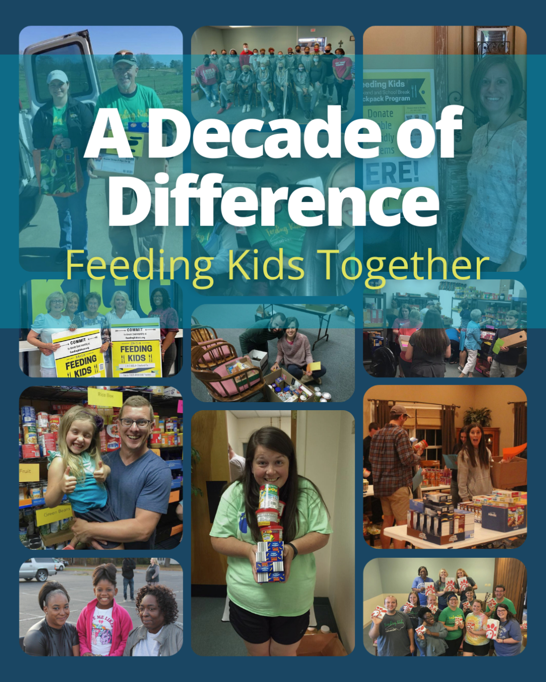 About the A Decade of Difference: Feeding Kids Together campaign on Bonfire 2