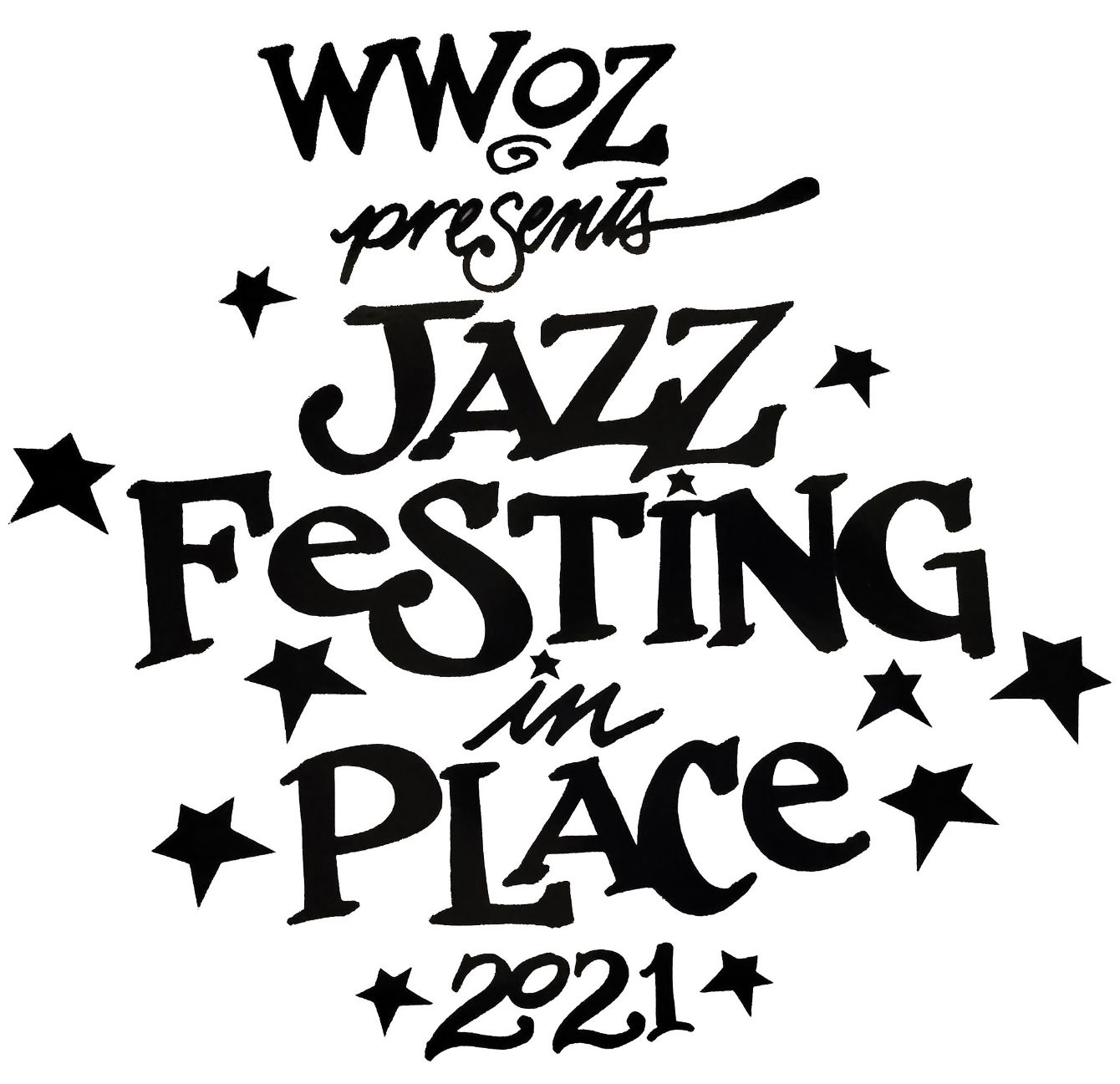 Jazz Festing in Place 2021 *Black Font 