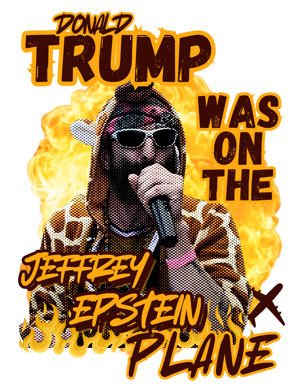 About the Official Trump Was On The Epstein Plane Shirt! campaign on Bonfire 3