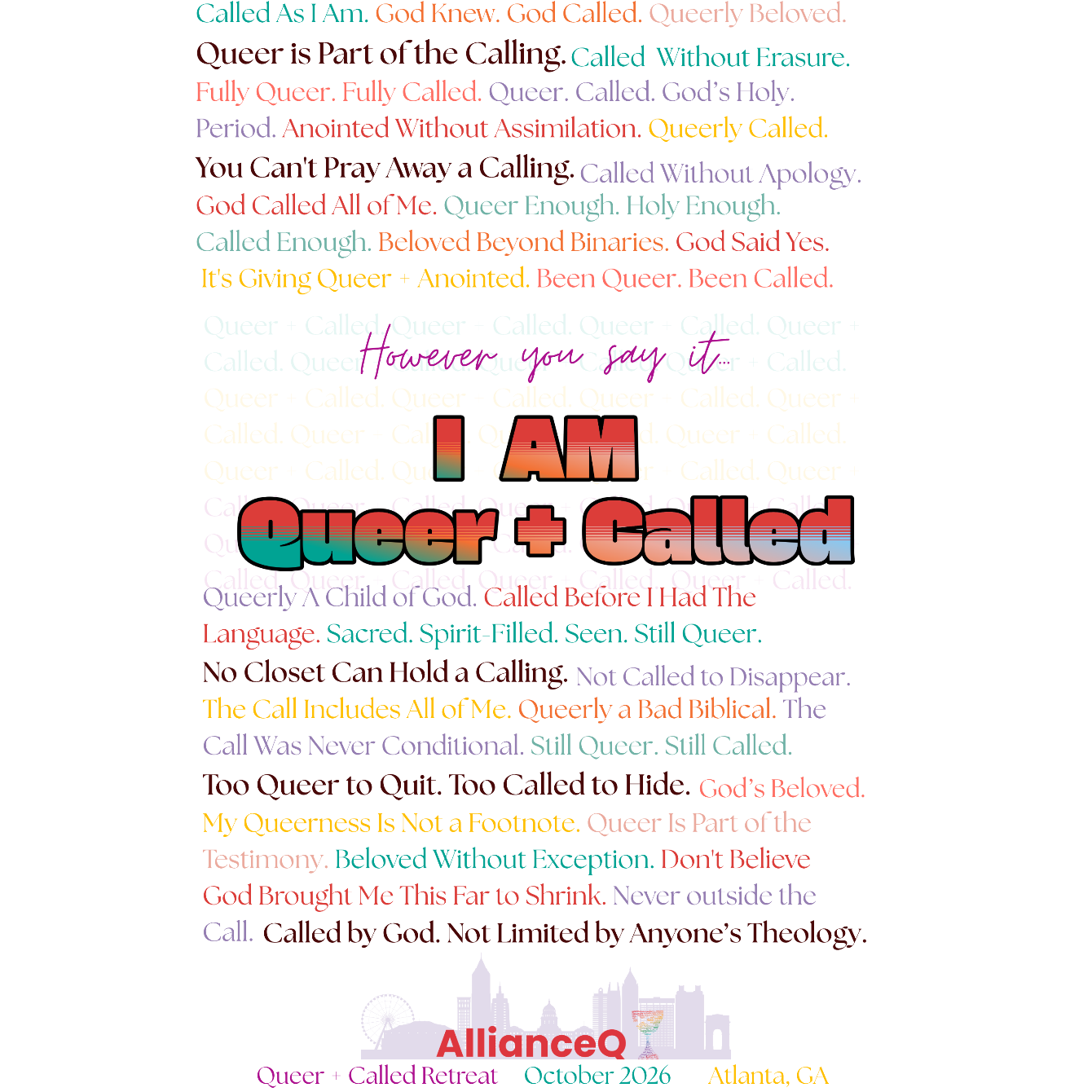 About the I AM QUEER + CALLED (light colors) campaign on Bonfire 2