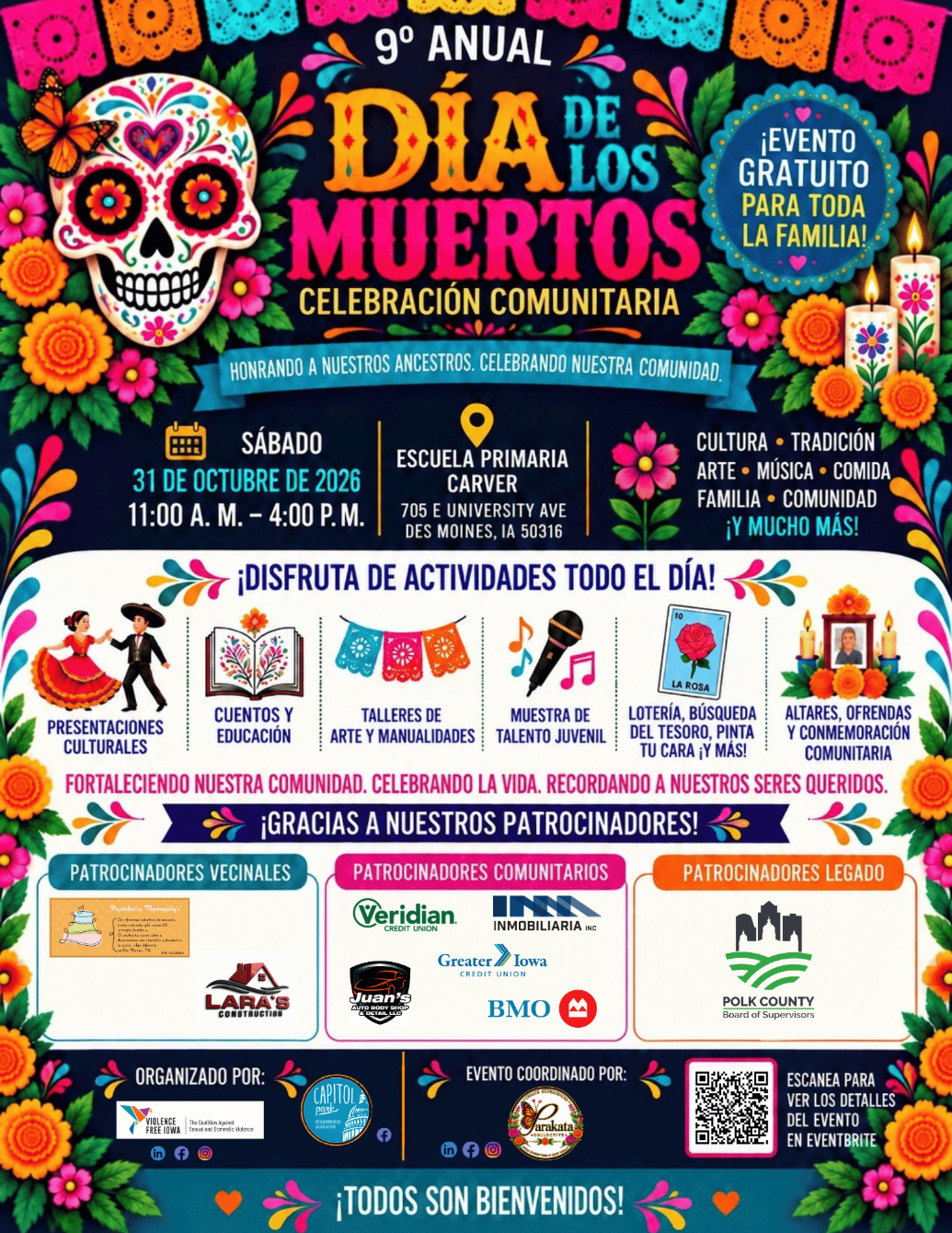 About the 2026 D?a de los Muertos Community Shirt campaign on Bonfire 2