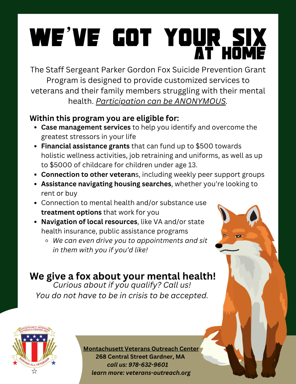 About the MVOC Fox Program campaign on Bonfire 2