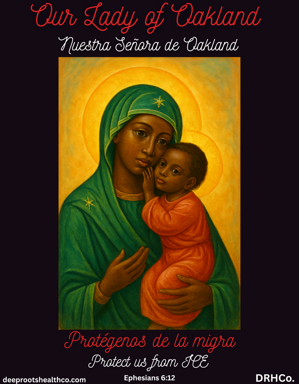 About the Our Lady of Oakland - NO to ICE&nbsp; campaign on Bonfire 2