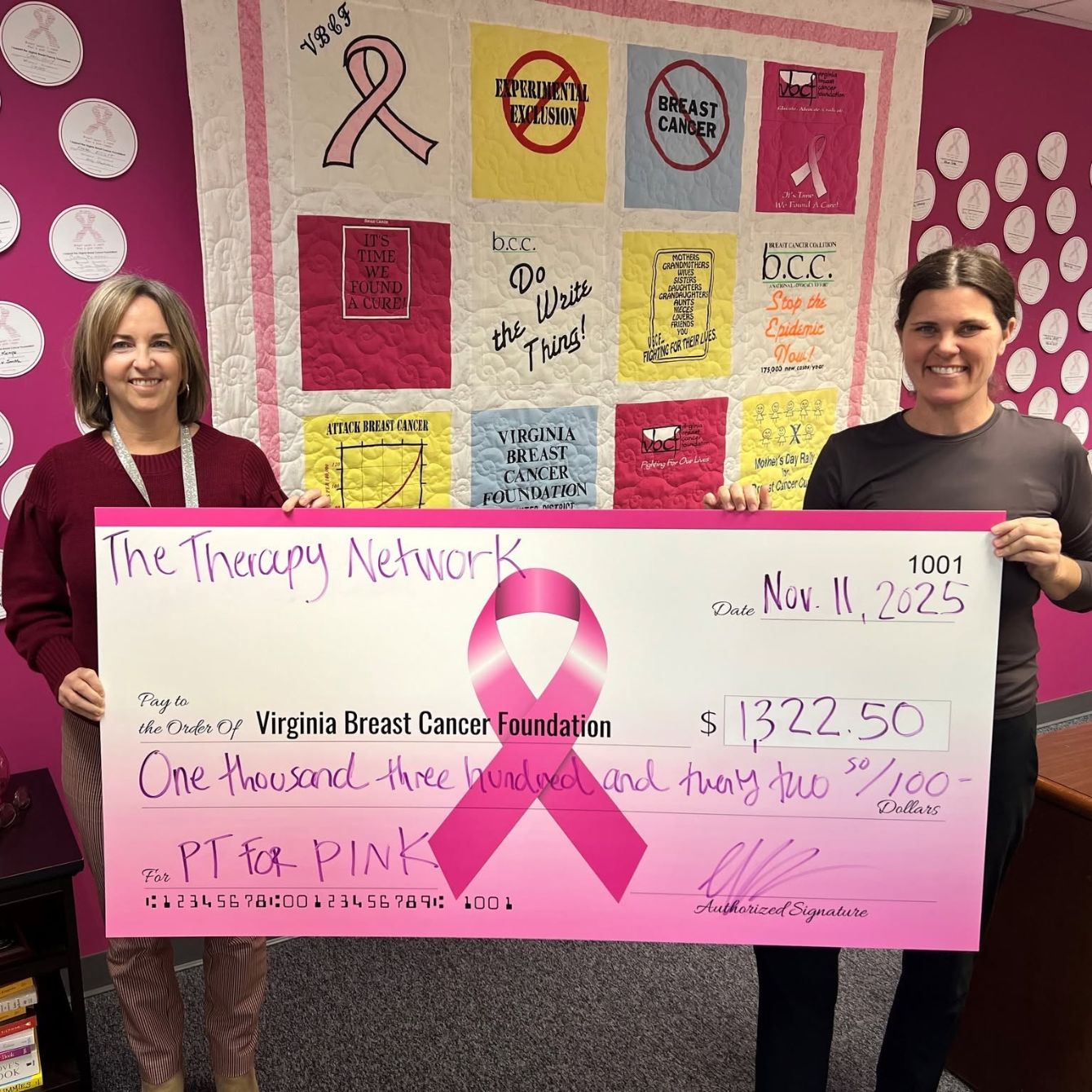About the The Therapy Network - PT FOR PINK campaign on Bonfire 5