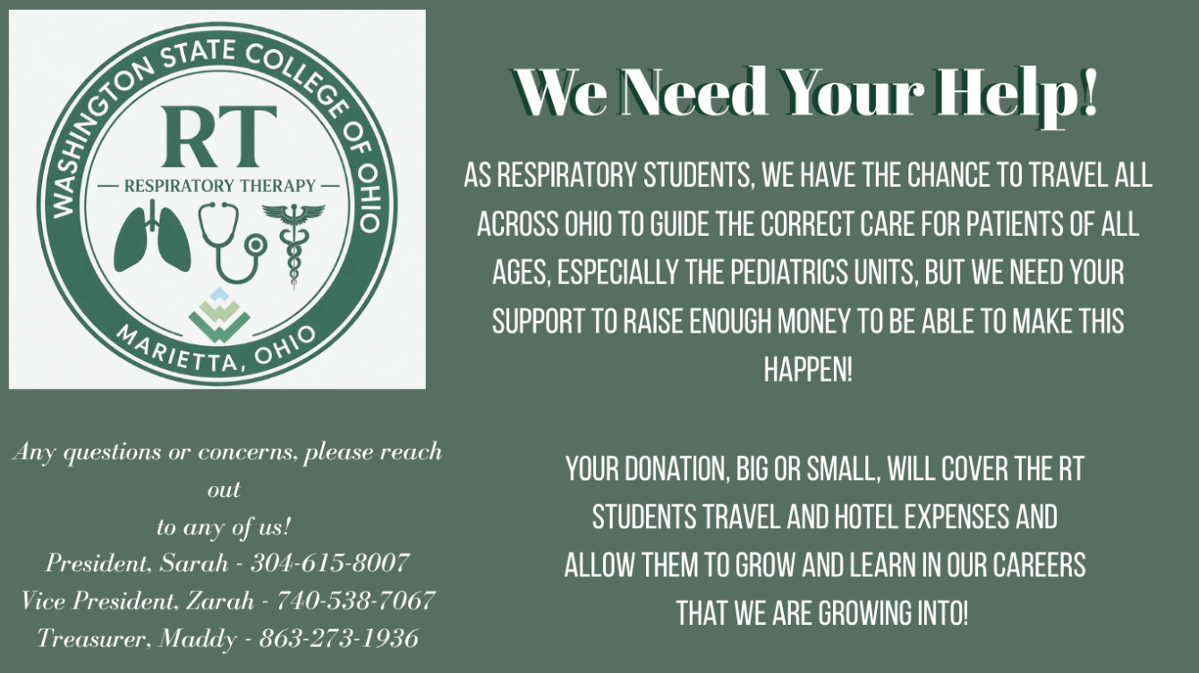 About the Respiratory Therapy Club at WSCO campaign on Bonfire 1