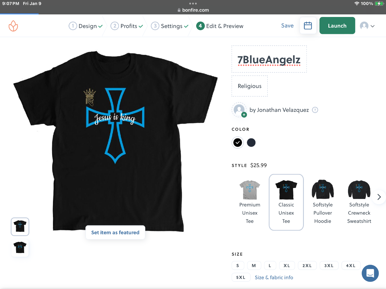 About the 7BlueAngelz campaign on Bonfire 2