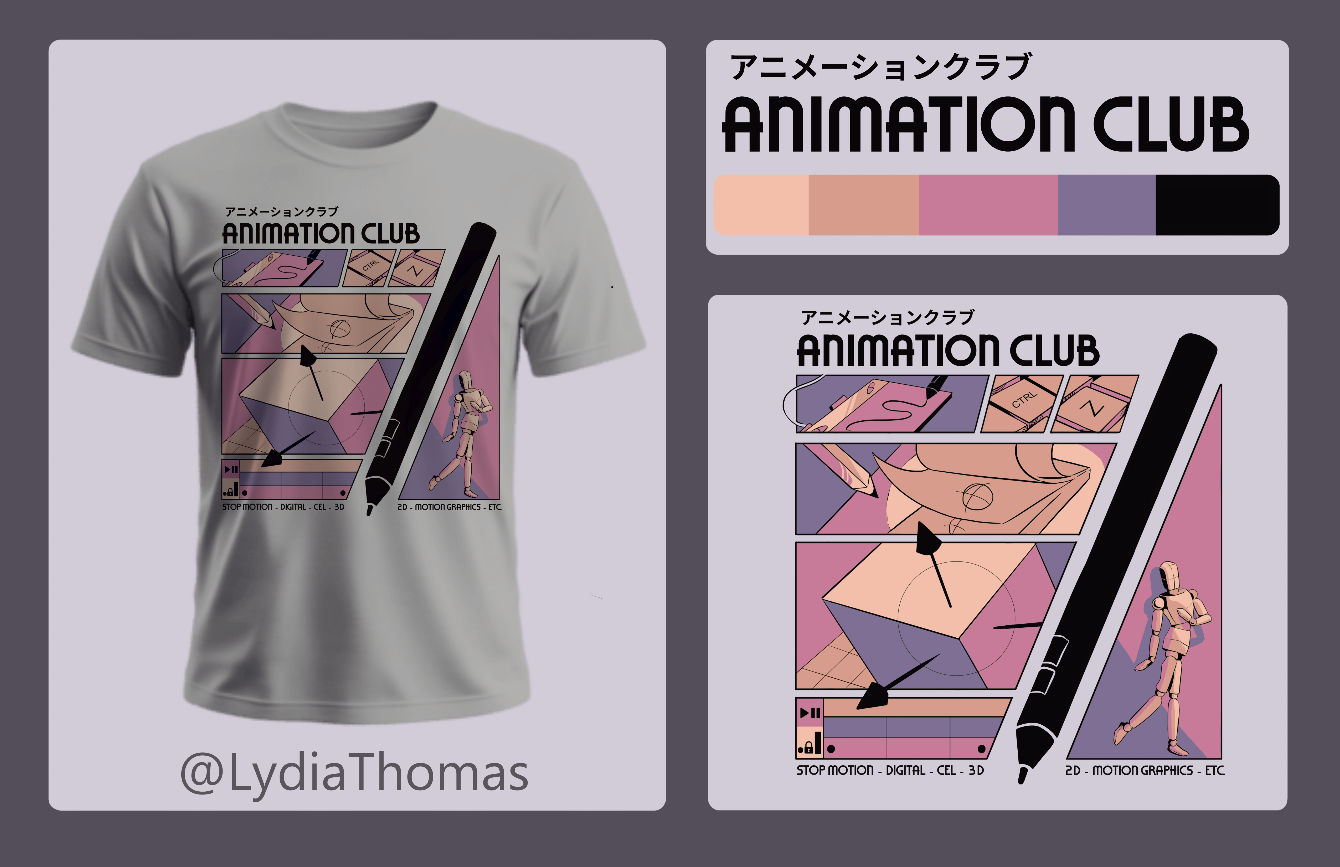 About the Nicholls Animation Club T-Shirt campaign on Bonfire 2