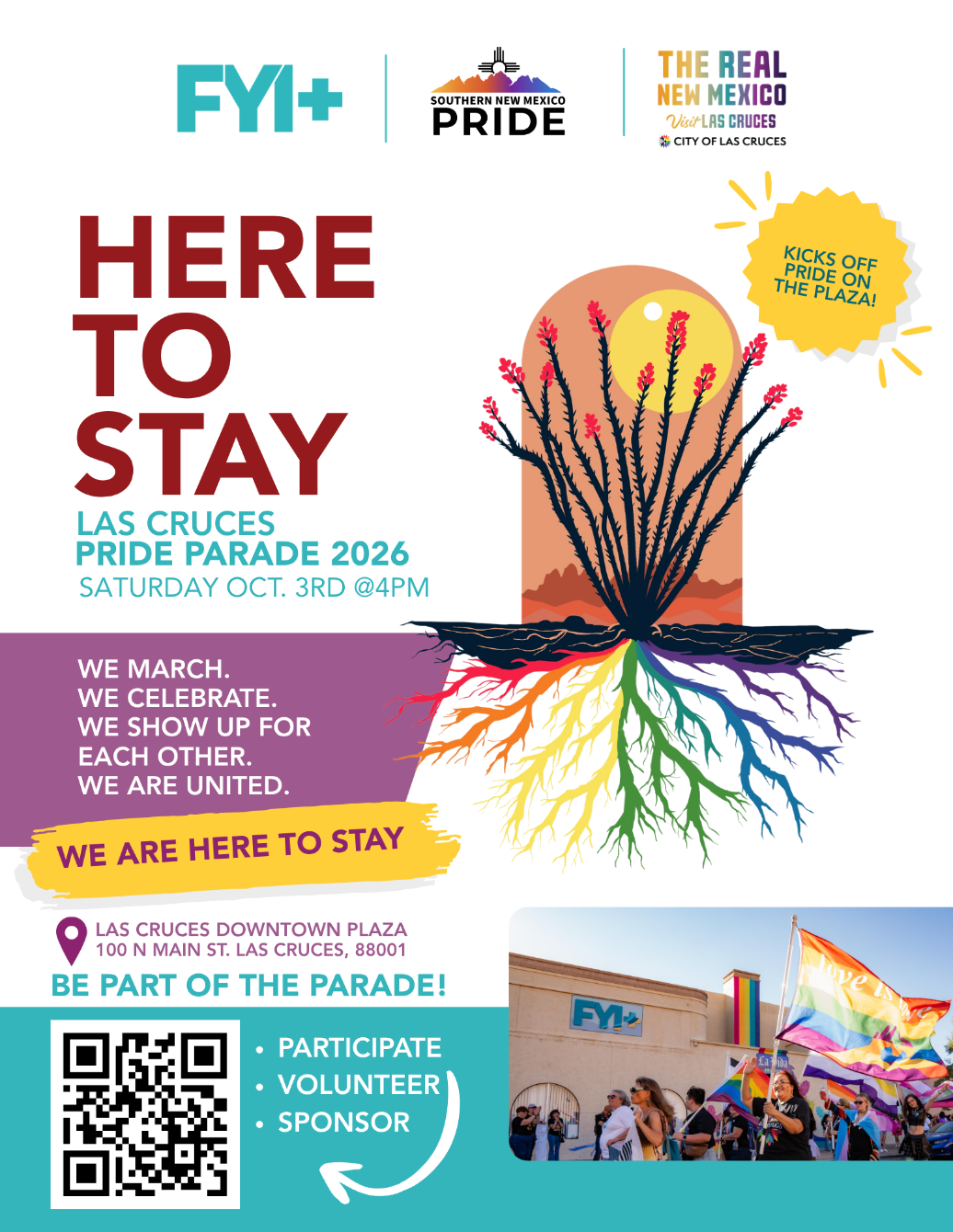 About the Here to Stay Pride Parade 2026 campaign on Bonfire 2