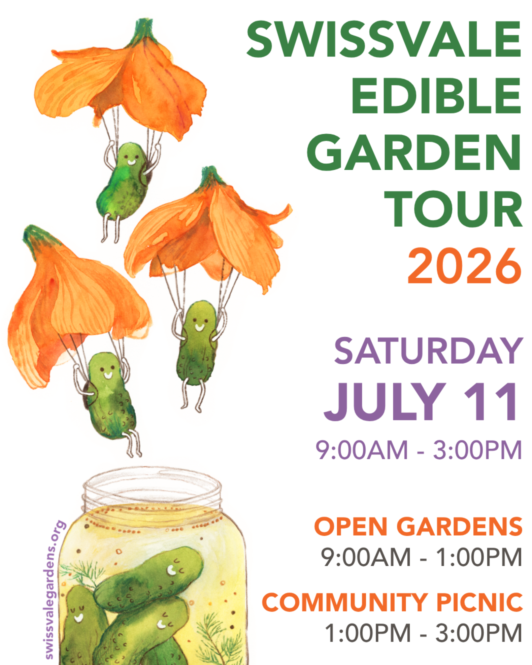 About the 2026 Swissvale Edible Garden Tour campaign on Bonfire 2
