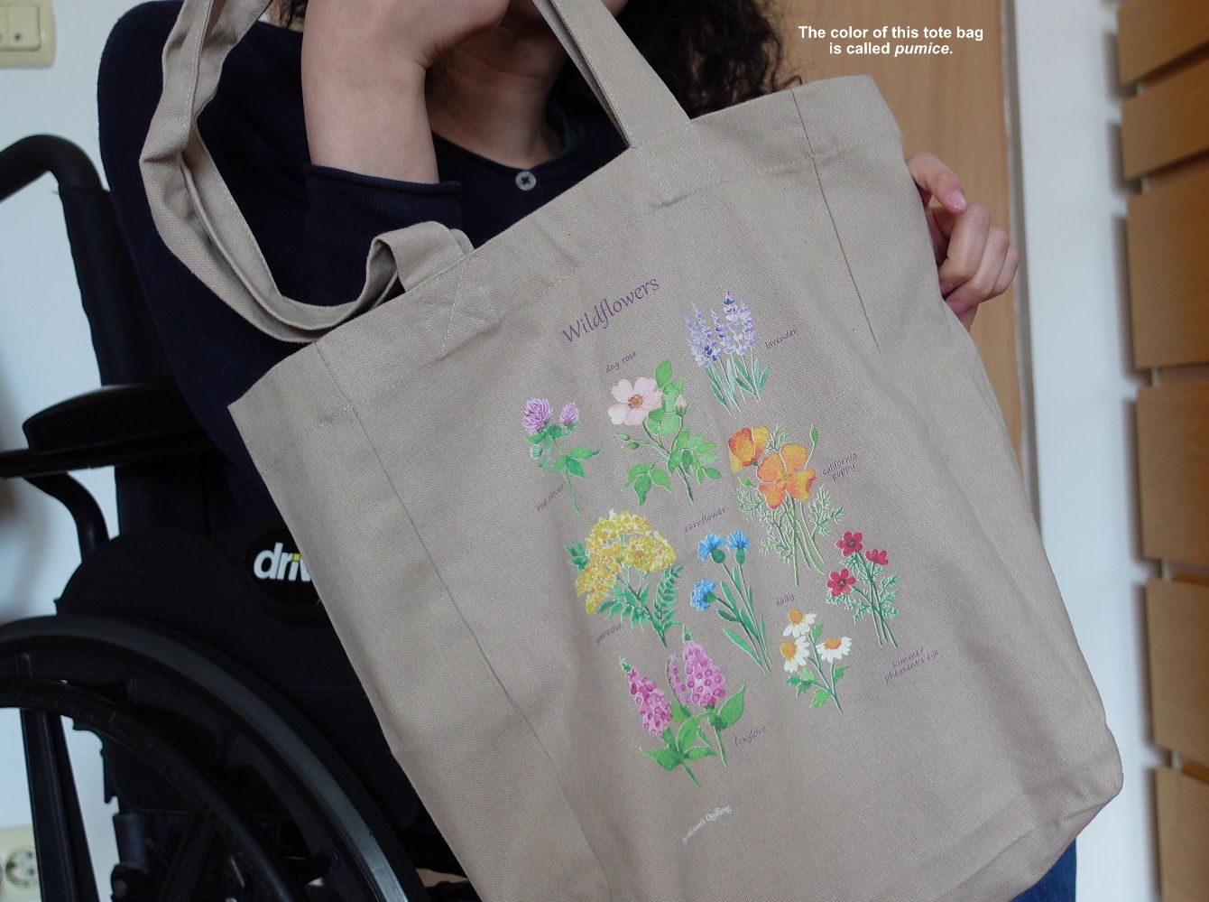 About the Tote Bag - Wildflowers campaign on Bonfire 2