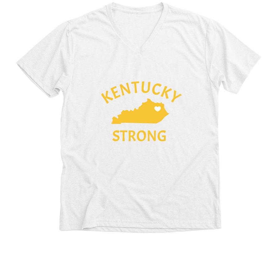 A disaster relief shirt design that says, "Kentucky Strong".