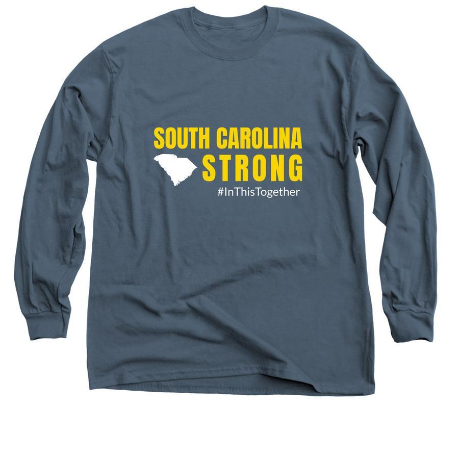 A disaster relief shirt design that says "In This Together".