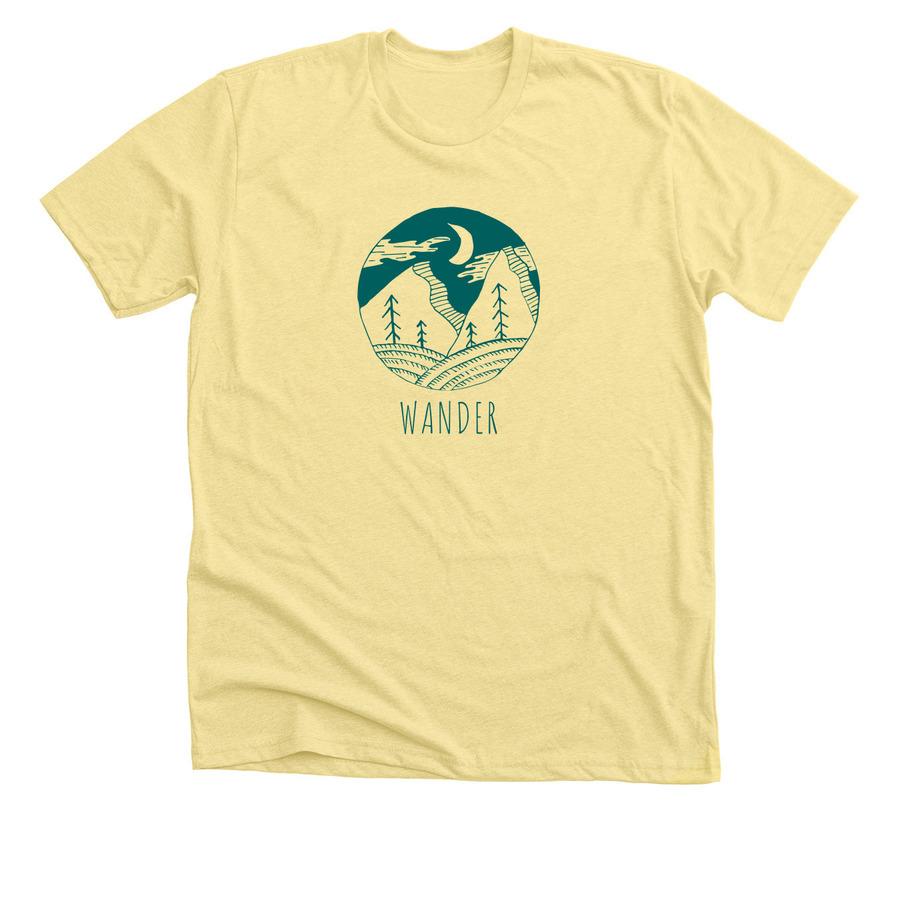 Wander mountain scene on a tank top