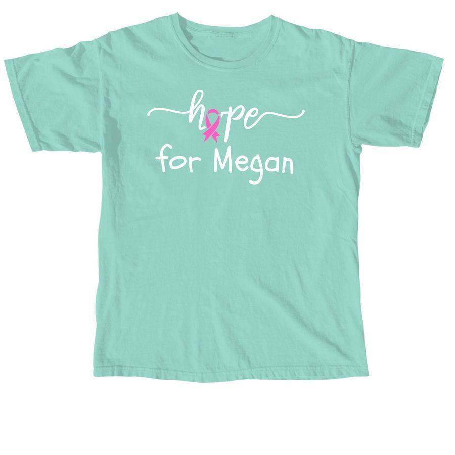 Premium Unisex Tee, Comfort Colors Unisex Tee, fundraising design template with, ribbon, customizable text, and text: Hope for