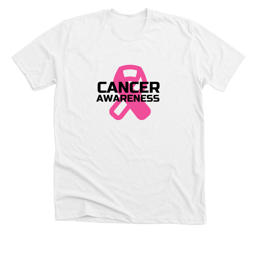 Cancer awareness with a pink ribbon