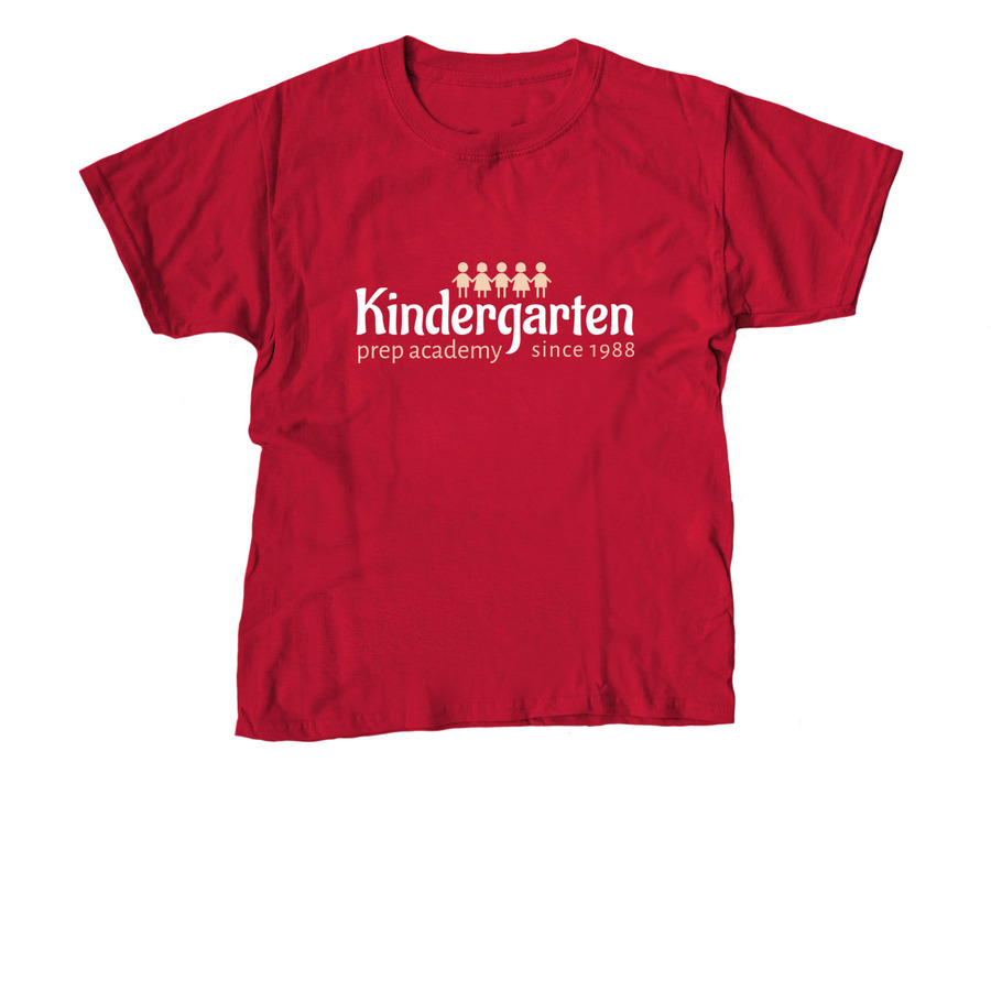 Kindergarten prep shirt design with students holding hands