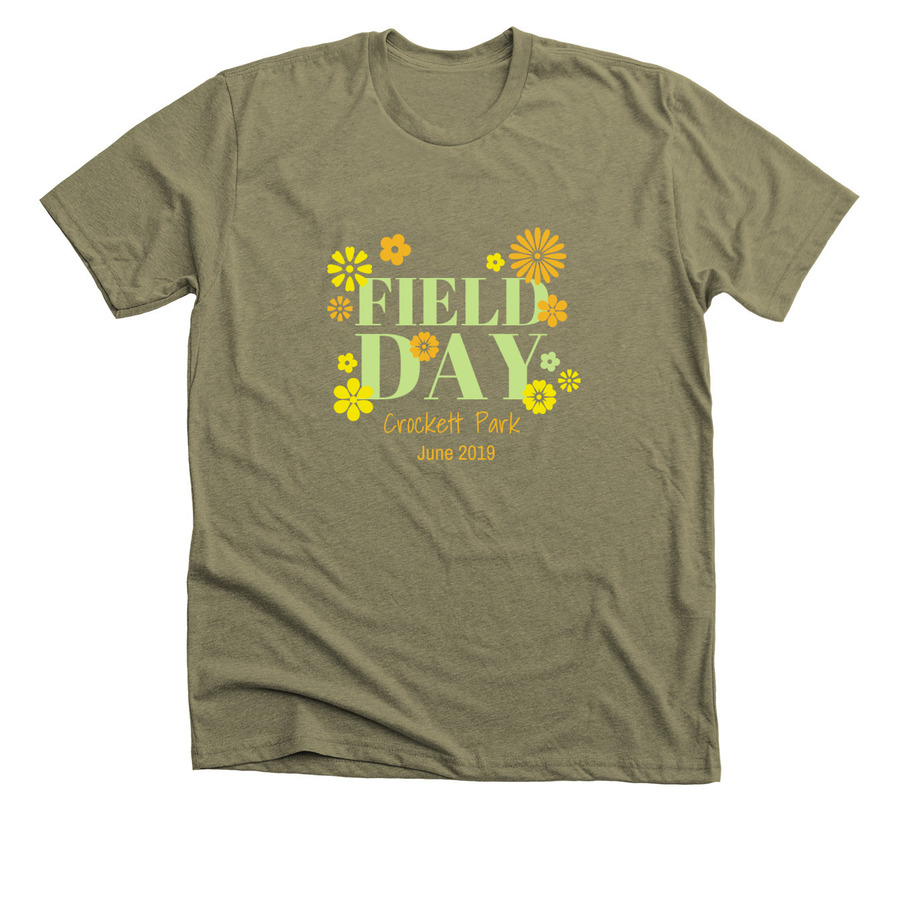 Field day t-shirt idea with flowers