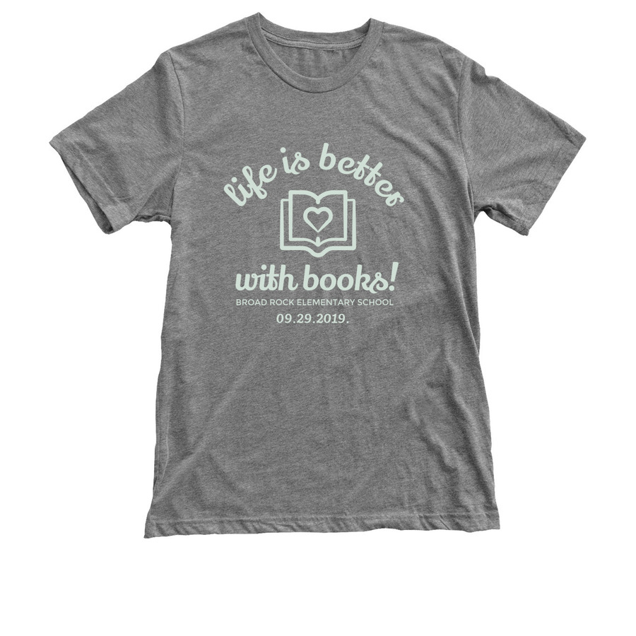Life is better with books shirt design
