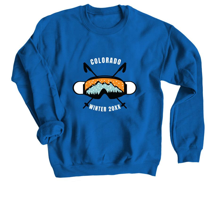 A winter shirt design that says, "Colorado winter".