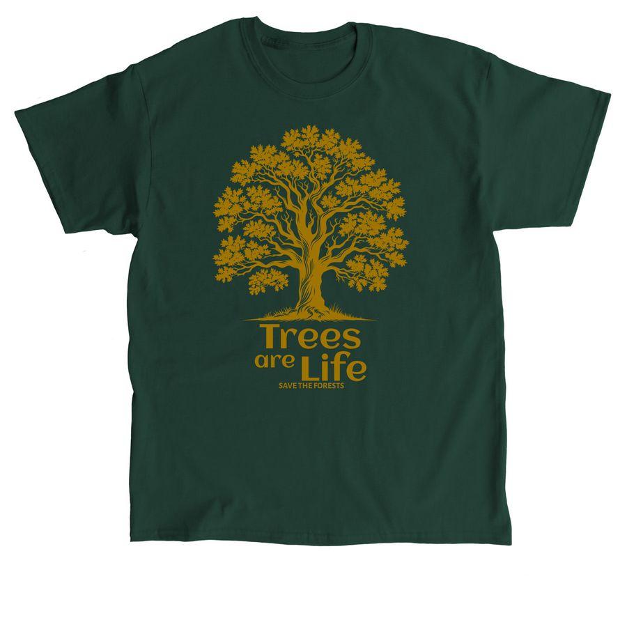 Classic Unisex Tee,Comfort Colors Unisex Tee with a tree illustration and the text, trees are life