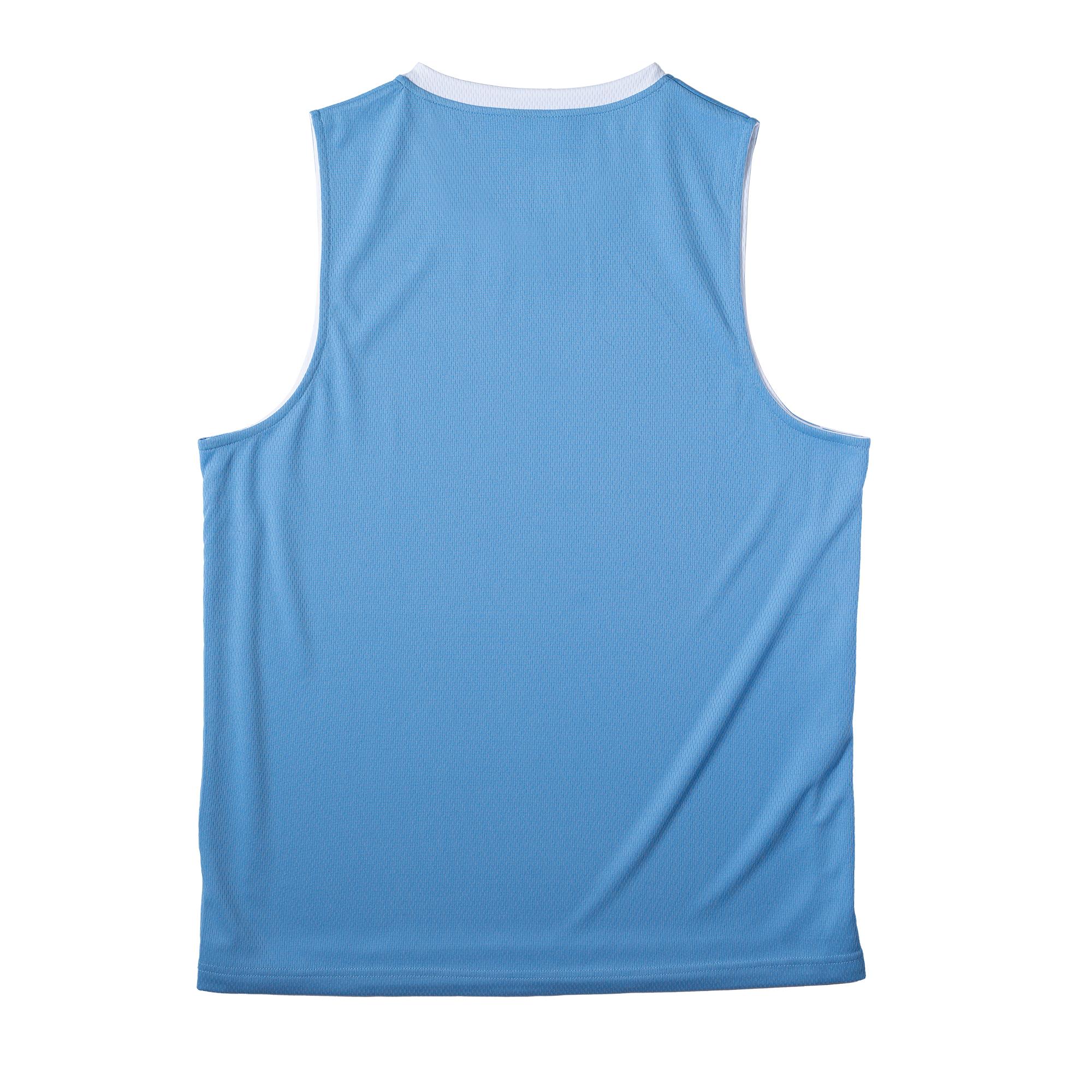 Carolina Blue/ White Reversible Basketball Jersey - Back