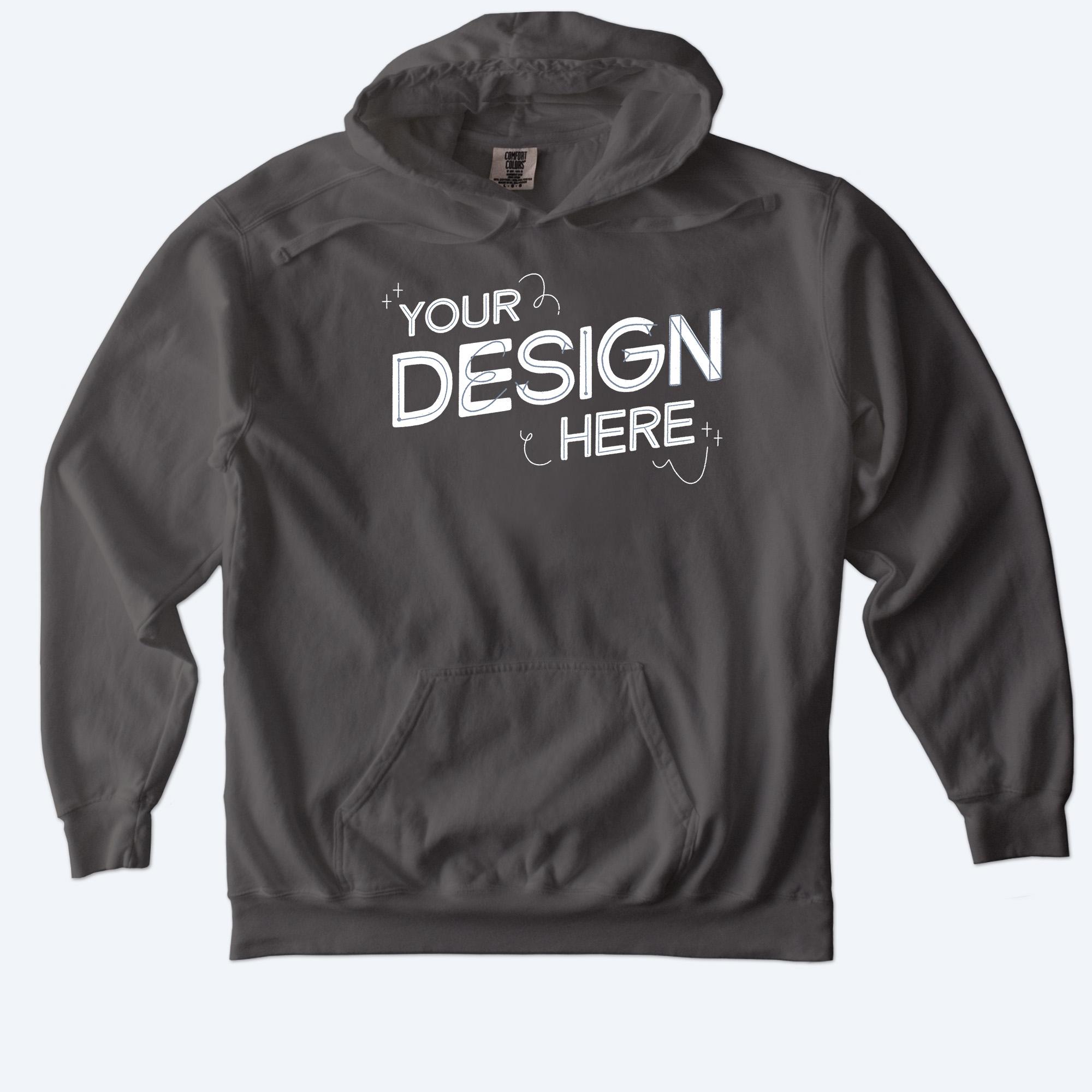 Custom Comfort Colors Pullover Hoodie Bonfire