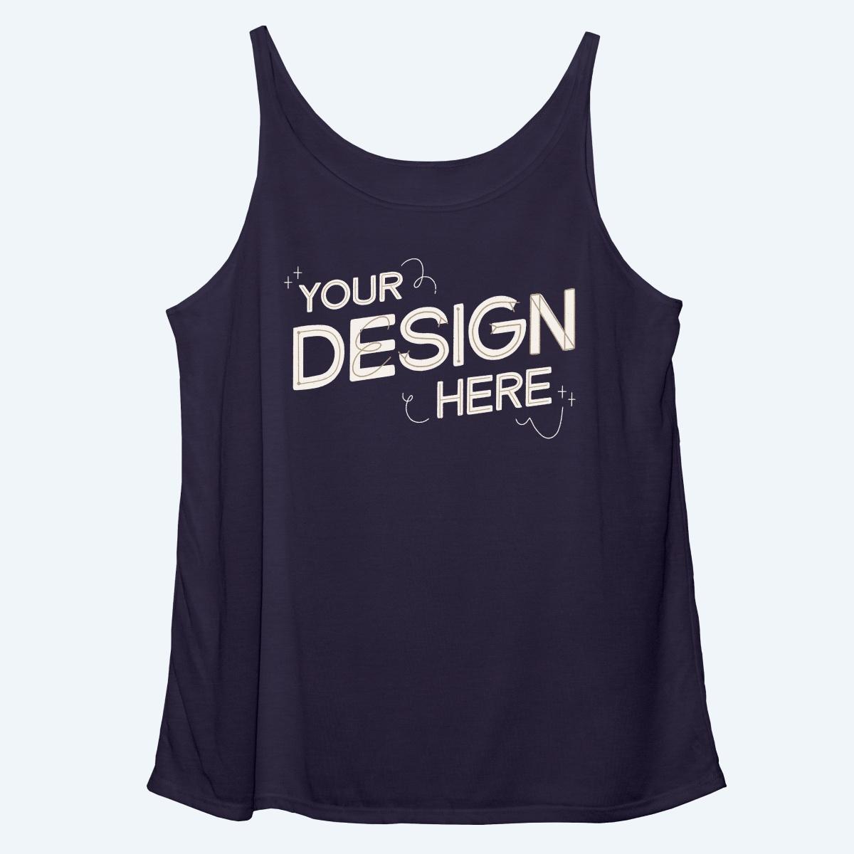 Custom Women's Slouchy Tank Top | Design Online For Free | Bonfire