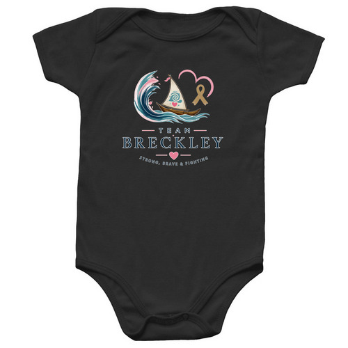 Infant, a Black Infant Onesie
