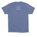10010 Varsity White, a Lavender Blue Premium Cotton Tee (back-view)
