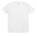 Invincible, a Solid White Blend Premium Unisex Tee (back-view)