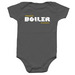 Throwback Onesie, a Charcoal Infant Onesie