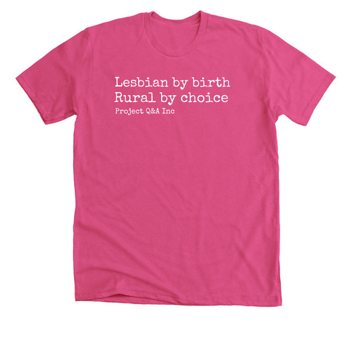 Lesbian by birth, a Berry Premium Unisex Tee