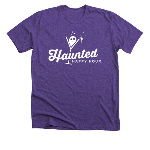 HHH White, a Heather Team Purple Premium Unisex Tee