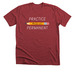 Practice Makes Permanent, a Heather Canvas Red Premium Unisex Tee