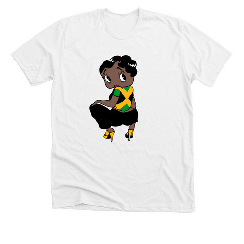 Bop Jamaica, a Solid White Blend Premium Unisex Tee