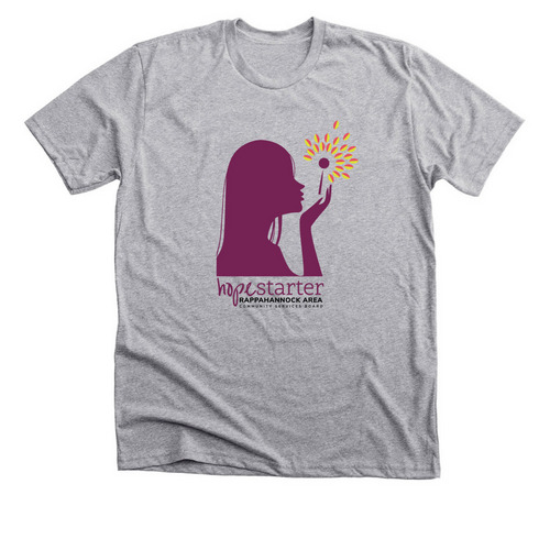 Silhouette of Hope, a Athletic Heather Premium Unisex Tee