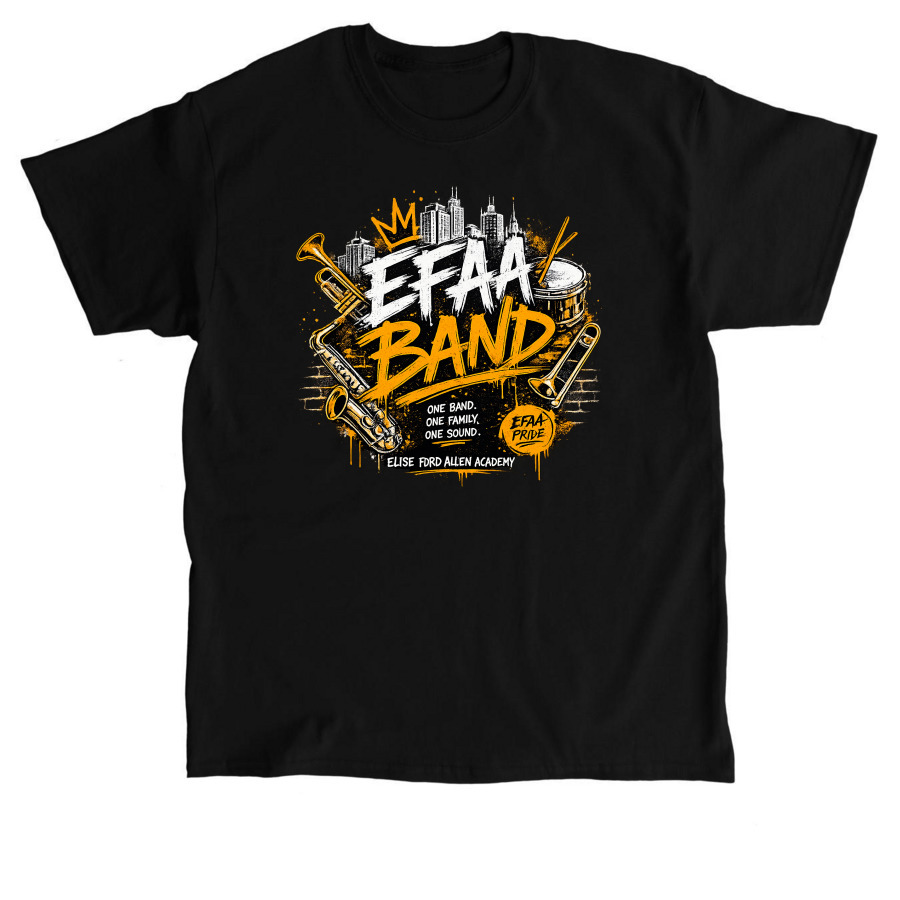 Elise Ford Allen Band Program, a Black Classic Unisex Tee