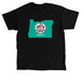 State Logo with Dolly Quote, a Black Classic Unisex Tee