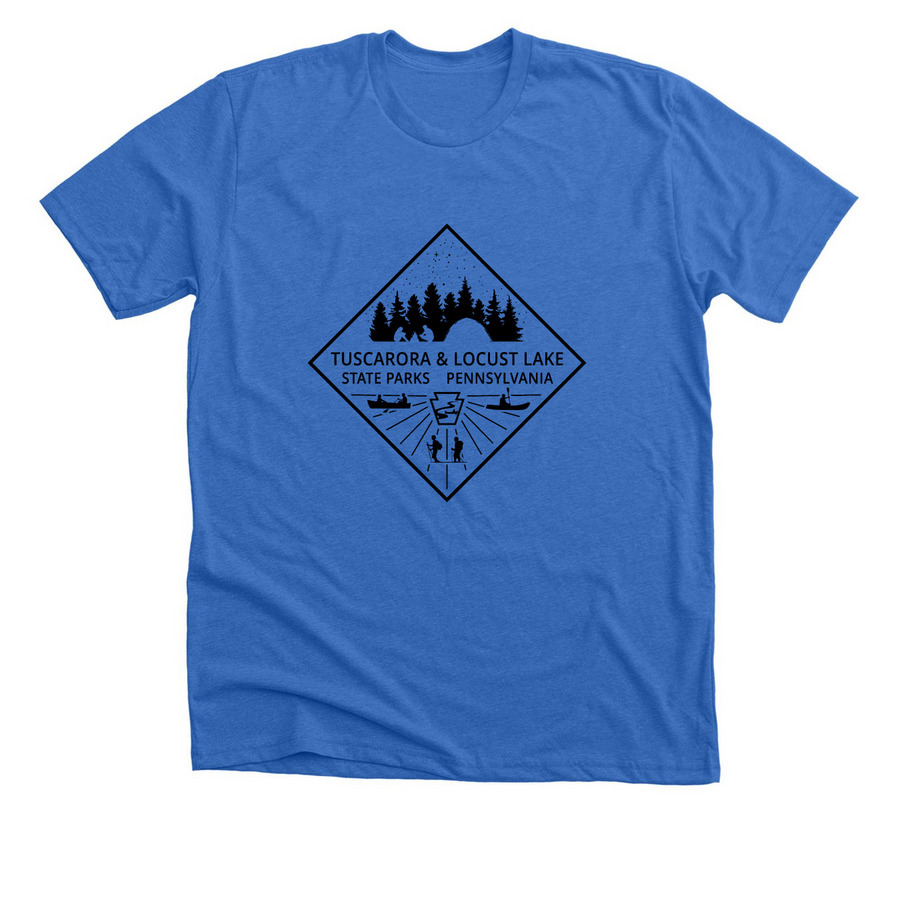 Friends of Tuscarora and Locust Lake, a Heather True Royal Premium Unisex Tee