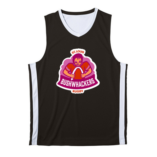 whackers basketball jersey, a Black/ White Reversible Basketball Jersey