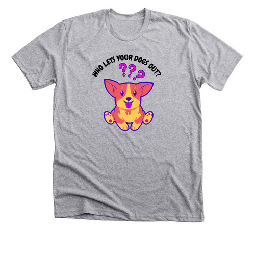 WHO lets them out?, a Athletic Heather Premium Unisex Tee