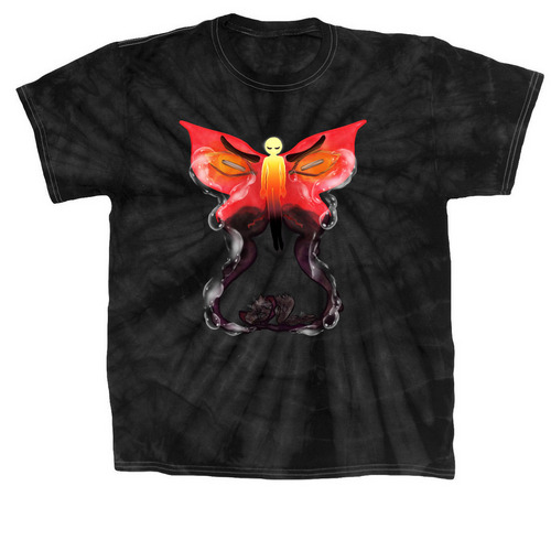 No Longer In a Prison, a Black Classic Tie Dye Tee