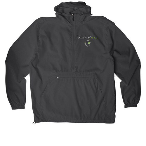 Pack Light. Carry Hope., a Graphite Packable Anorak