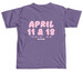 bieberchella collection, a Grape Comfort Colors Unisex Tee (back-view)