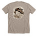 The Gaddy&nbsp;, a Heather Stone Premium Unisex Tee (back-view)