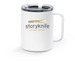 Storyknife Travel Mug, a White Stainless Steel Travel Mug